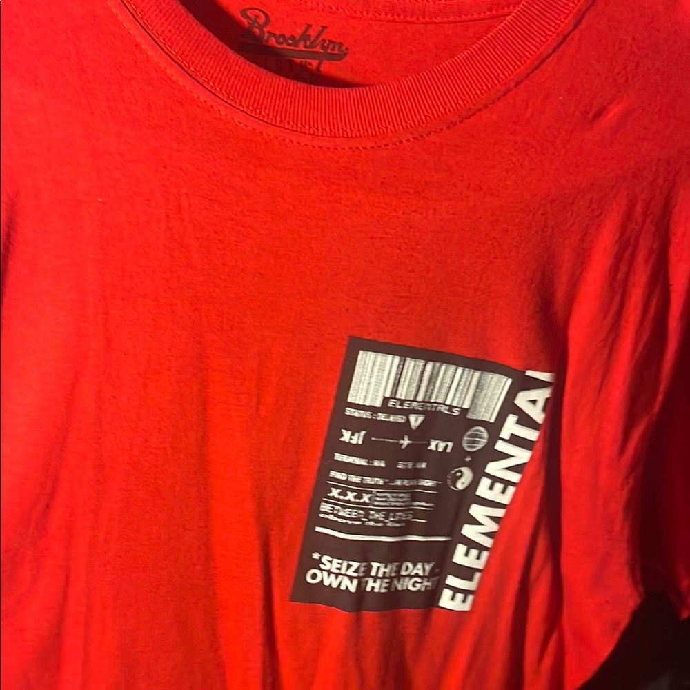 TAG Elemental Red and Black Short Sleeve Tee